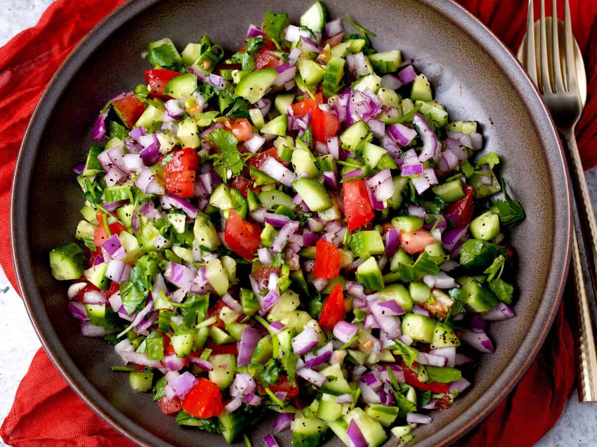Pakistani kachumber recipe.