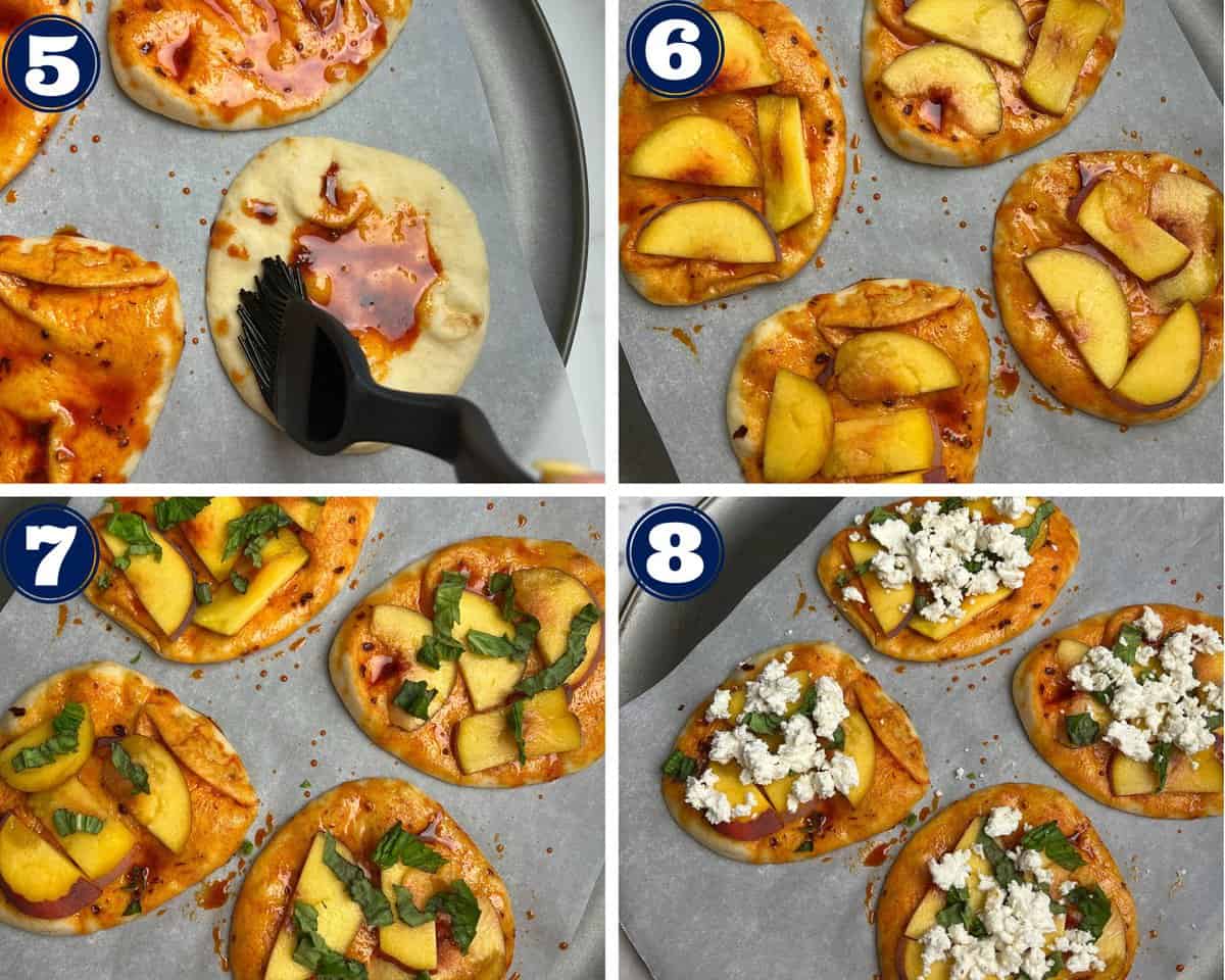 Goat Cheese Pizza With Peaches - 9