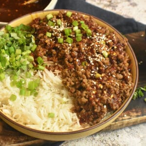 korean ground beef bowls (with gochujang)