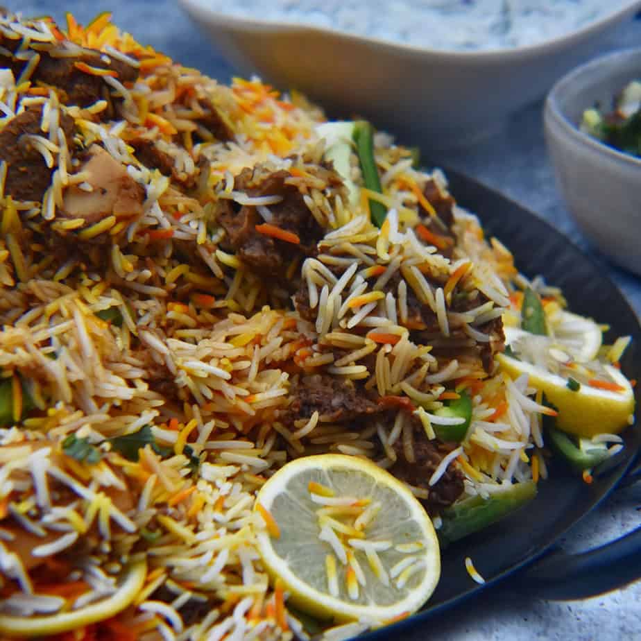 Mutton Biryani Plate