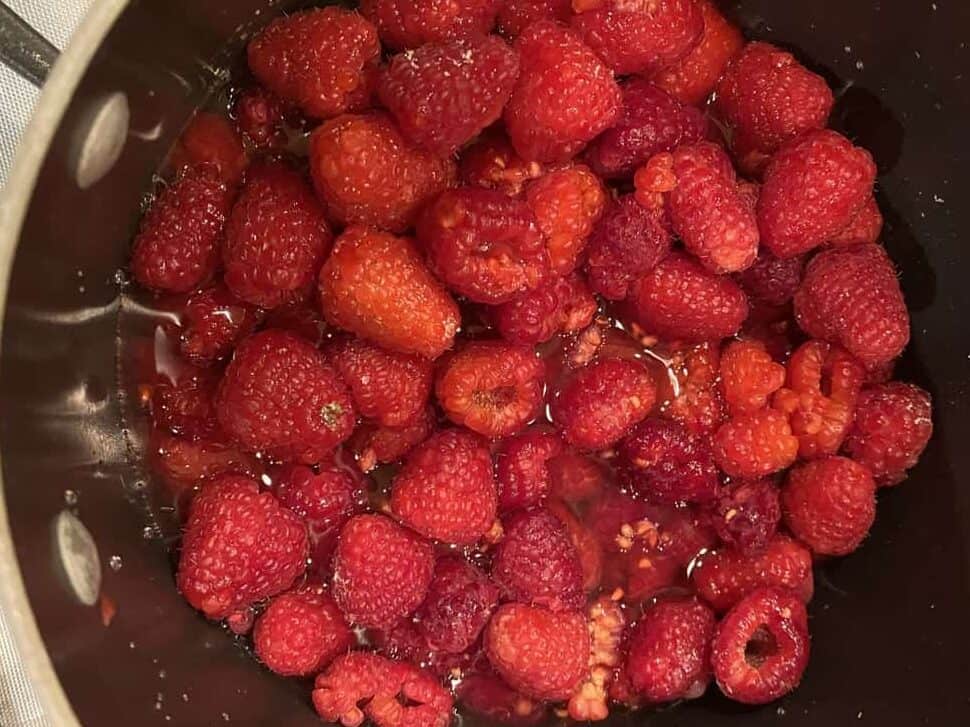 raspberries for sauce