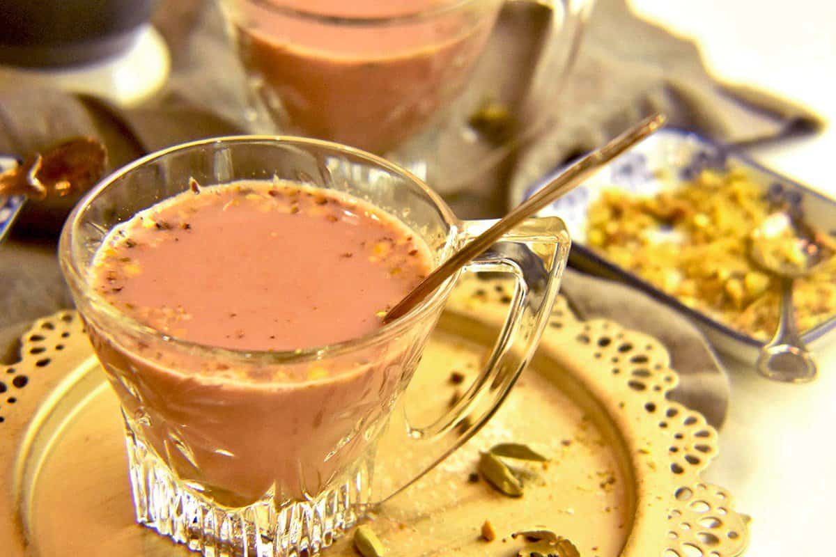 Kashmiri Chai {Pink Tea or Noon Chai}