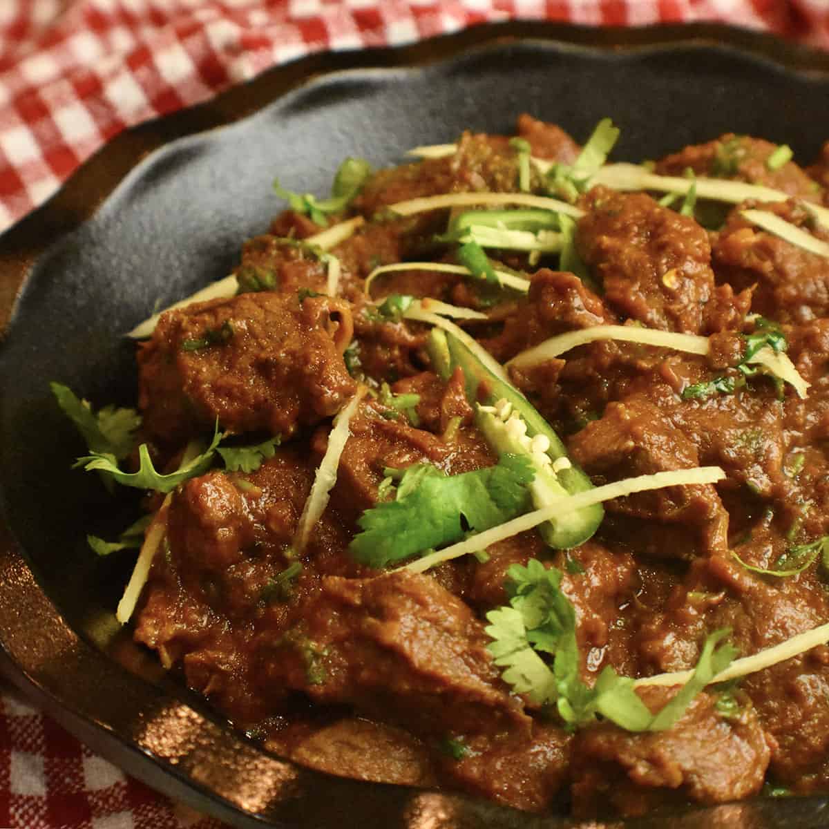 mutton or lamb karahi gosht