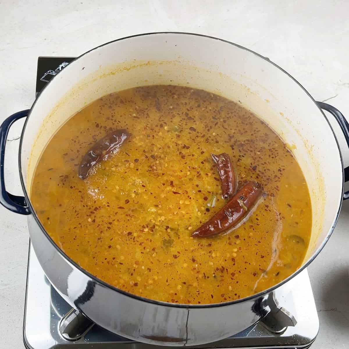 Dhaba style lentil curry.