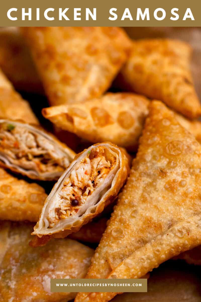 Chicken samosa pin.