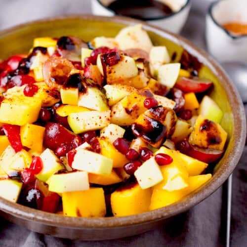 Pakistani-style fruit chaat.