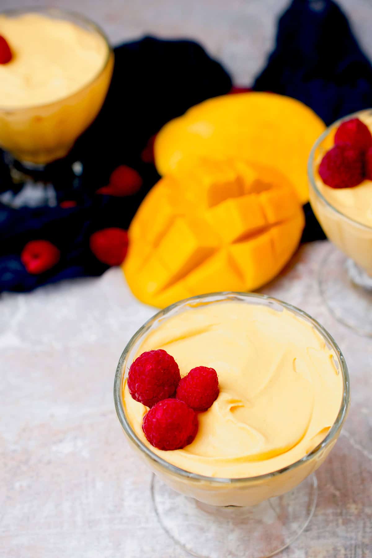 Chilled summer dessert cups.