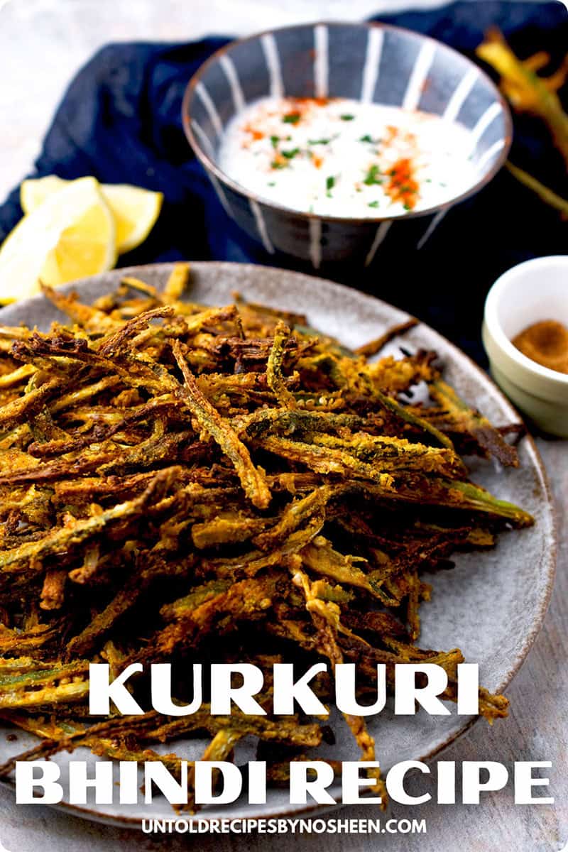 kurkuri bhindi recipe pin.